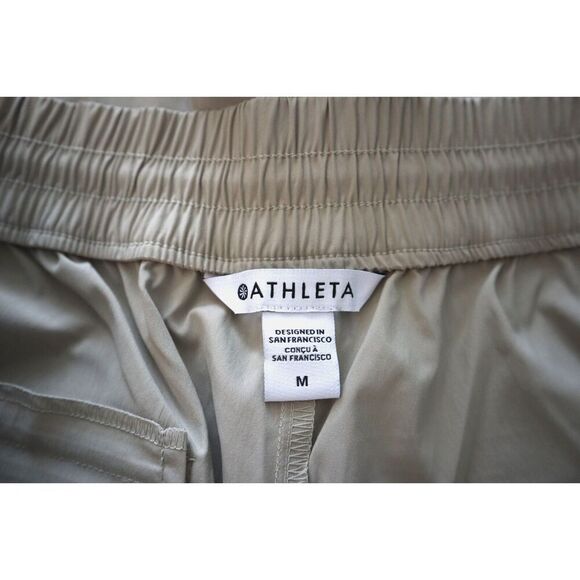 Athleta 463948-00-2 Women's Sz M Oak/Beige Cascade Cargo Poplin Pants - Picture 4 of 13